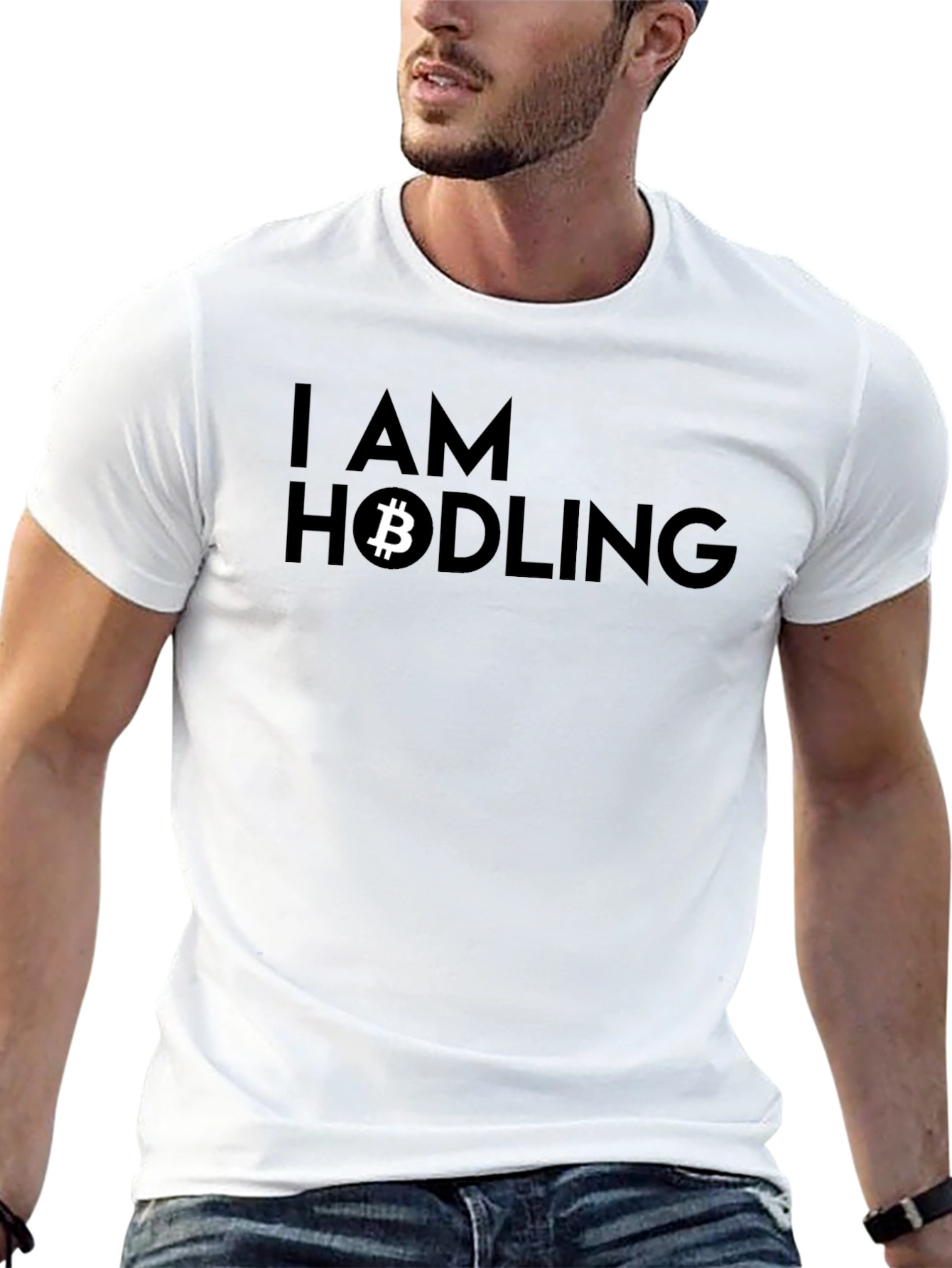 I AM Hodling Bitcoin Black T-Shirt