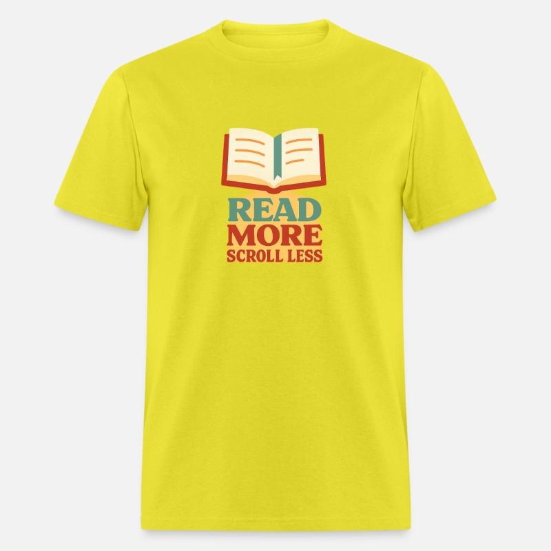 Read More Scroll Less – Retro Book Quote Design
