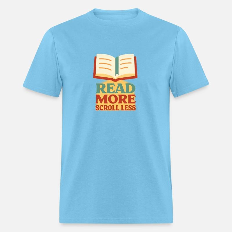 Read More Scroll Less – Retro Book Quote Design