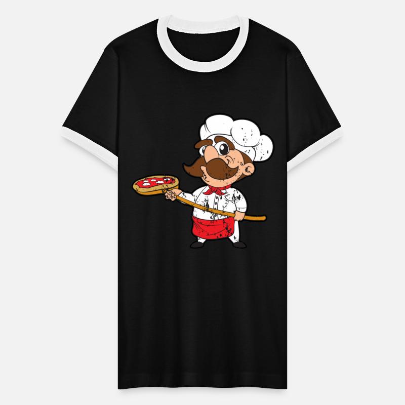 Retro Vintage Grunge Style Pizza Bakery Baker