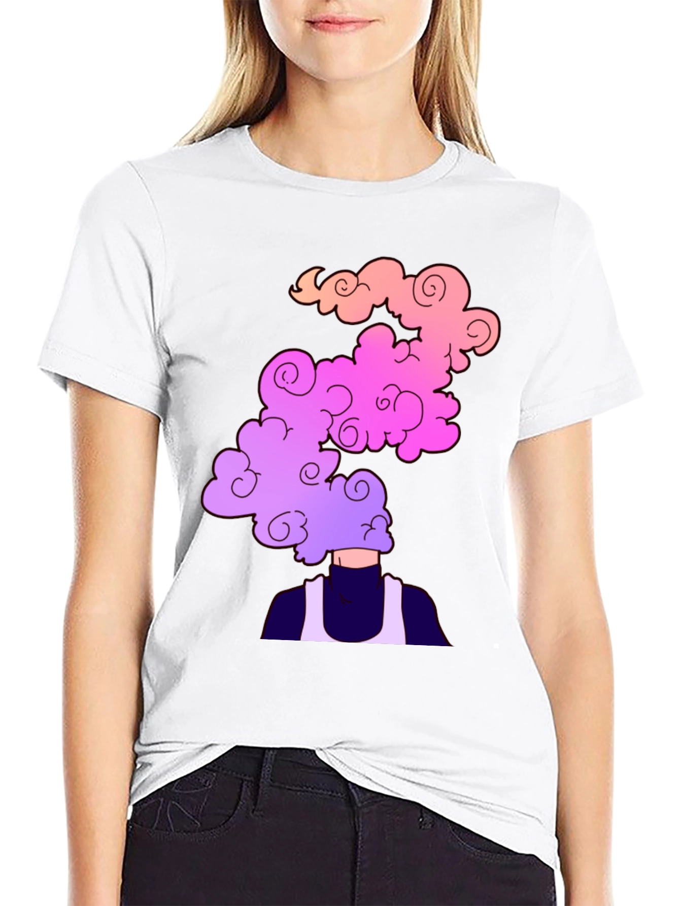 Cloud Head Graphic Tee - Stylish Mens T-Shirt