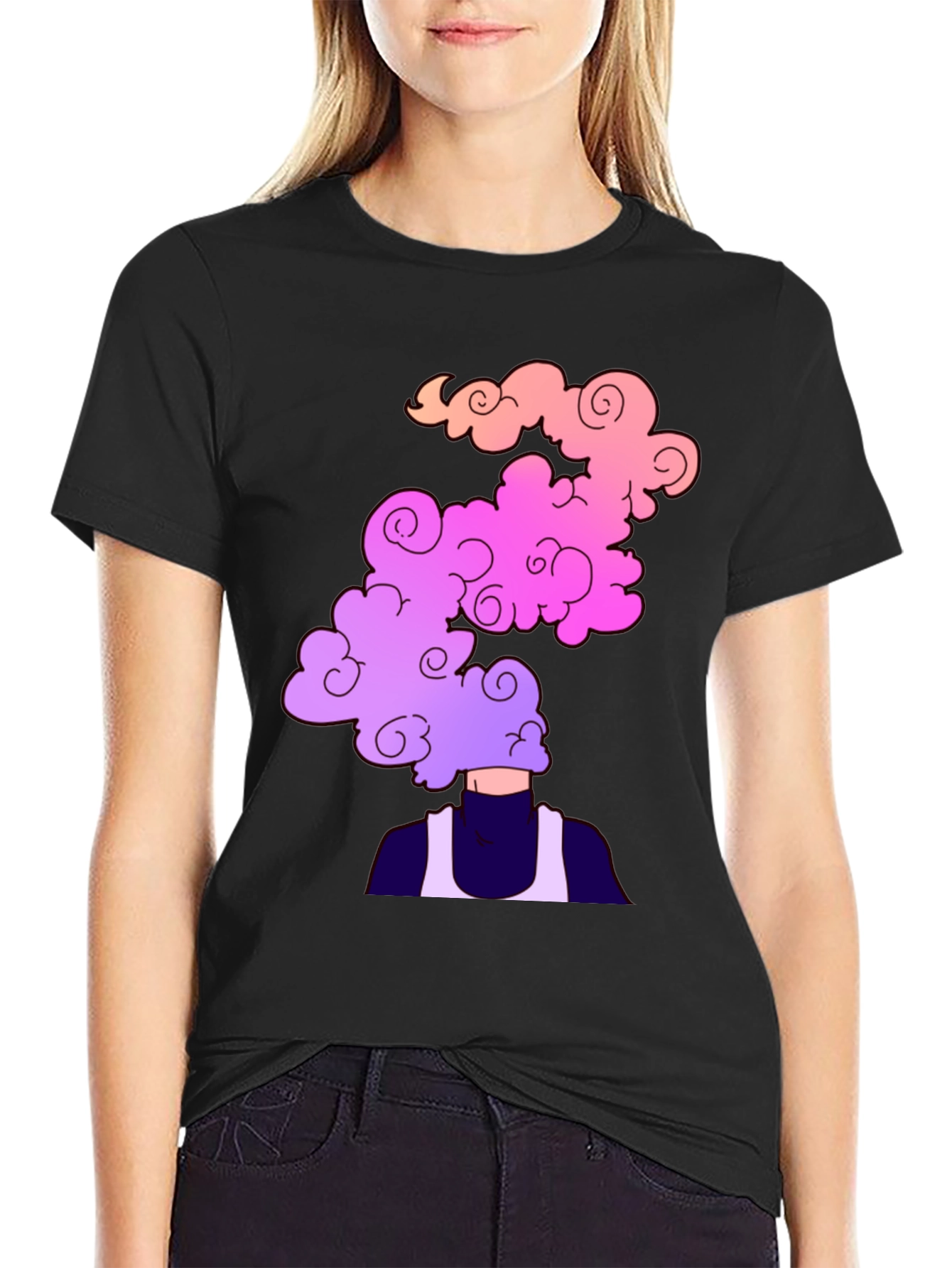 Cloud Head Graphic Tee - Stylish Mens T-Shirt