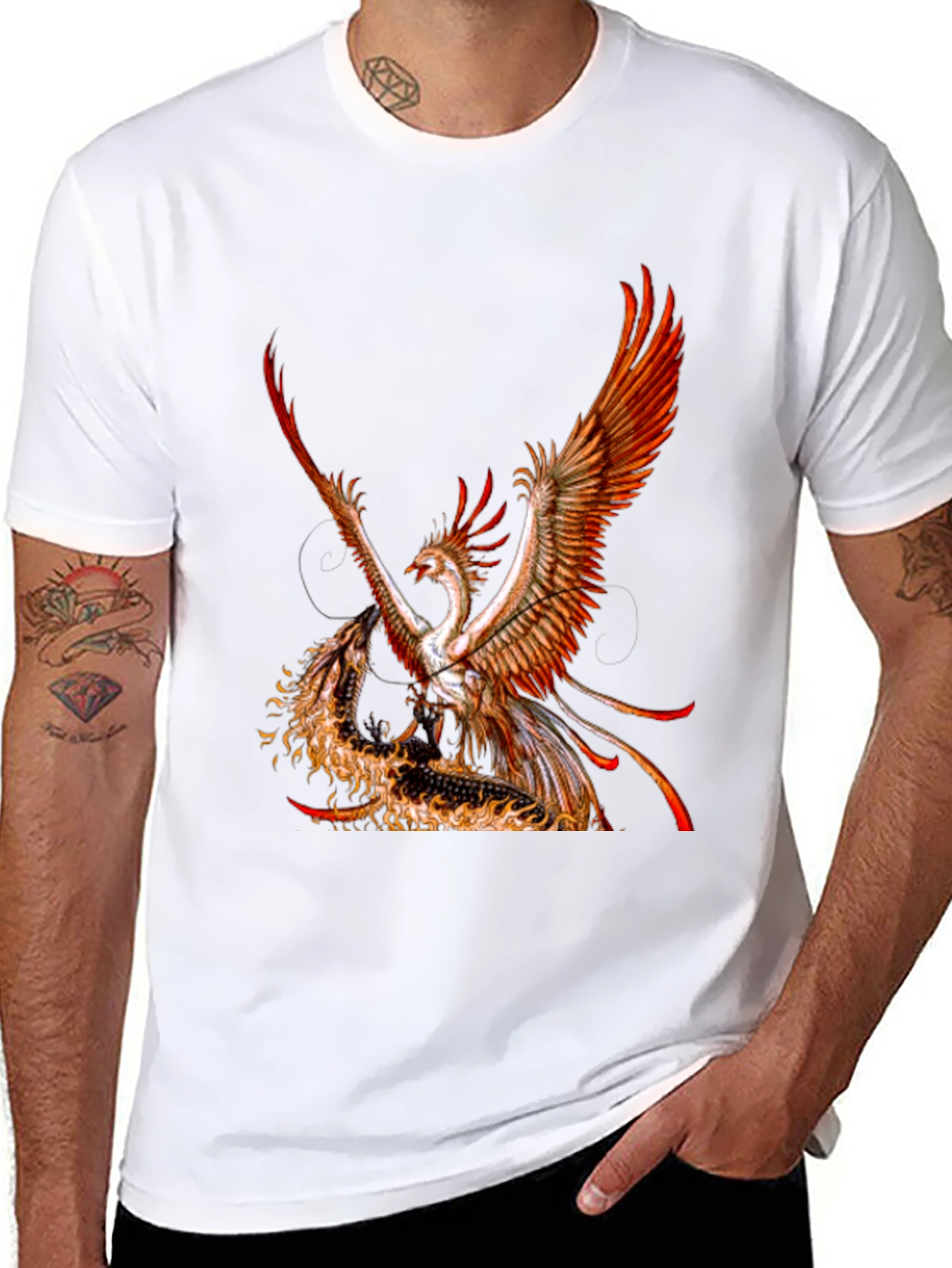Phoenix & Dragon Graphic Tee