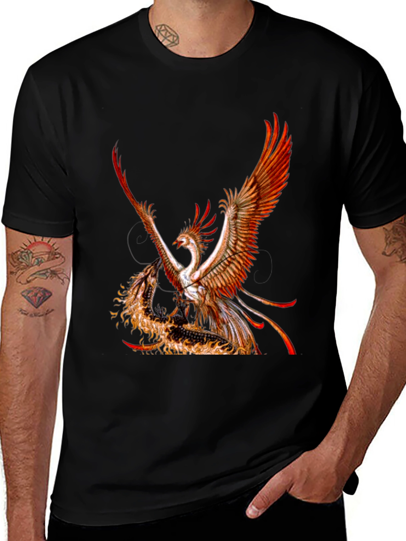 Phoenix & Dragon Graphic Tee