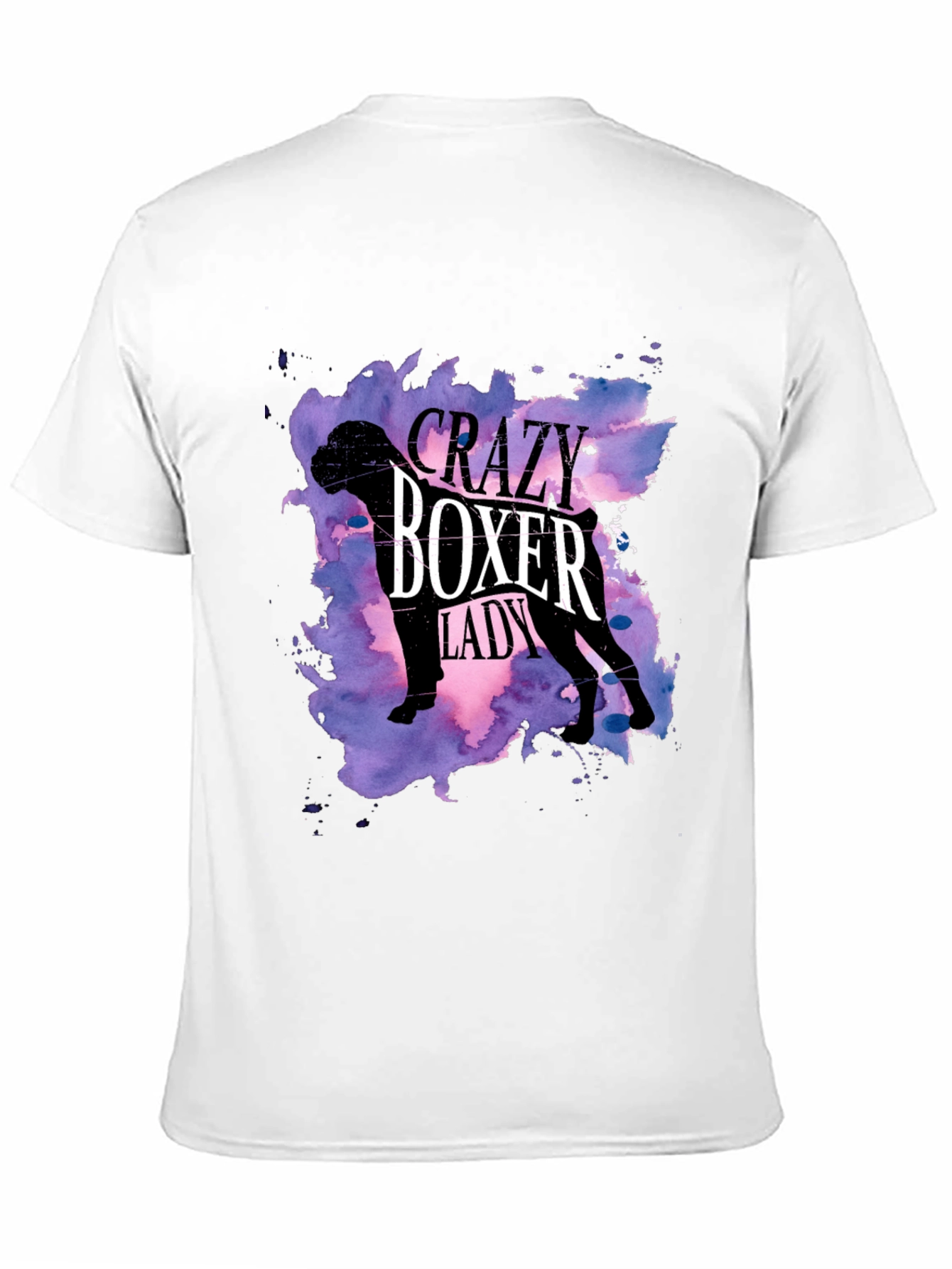 Crazy Boxer Lady T-Shirt - Womens Dog Lover Tee