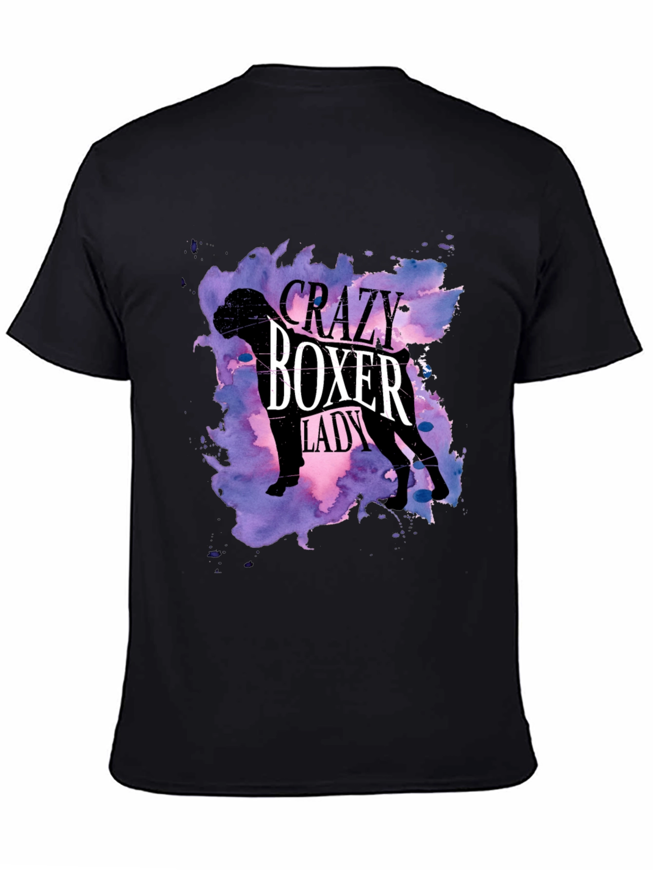 Crazy Boxer Lady T-Shirt - Womens Dog Lover Tee