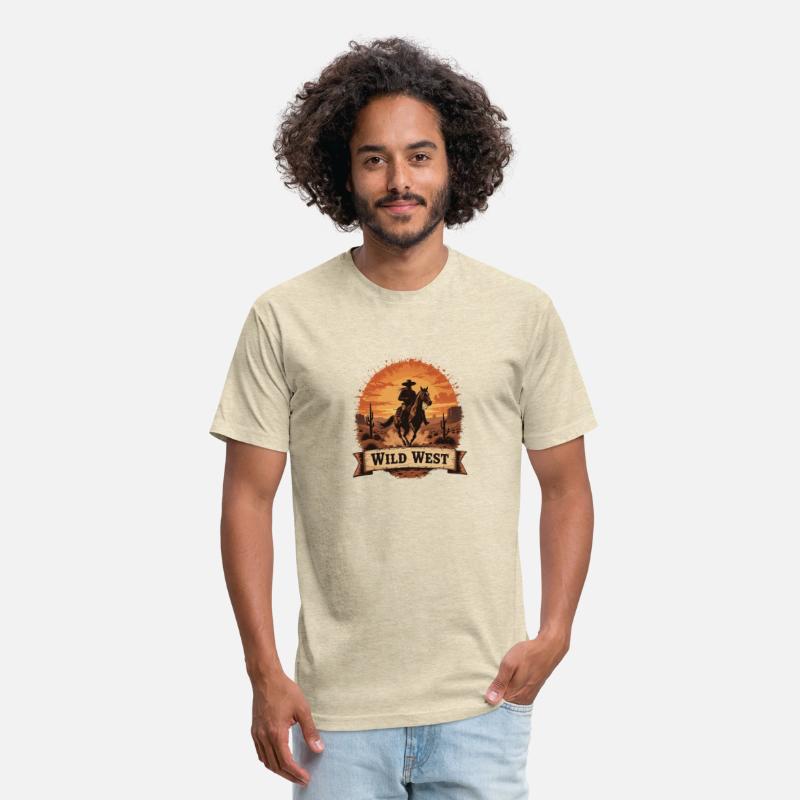 Riding the Wild West Cowboy Silhouette at Sunse
