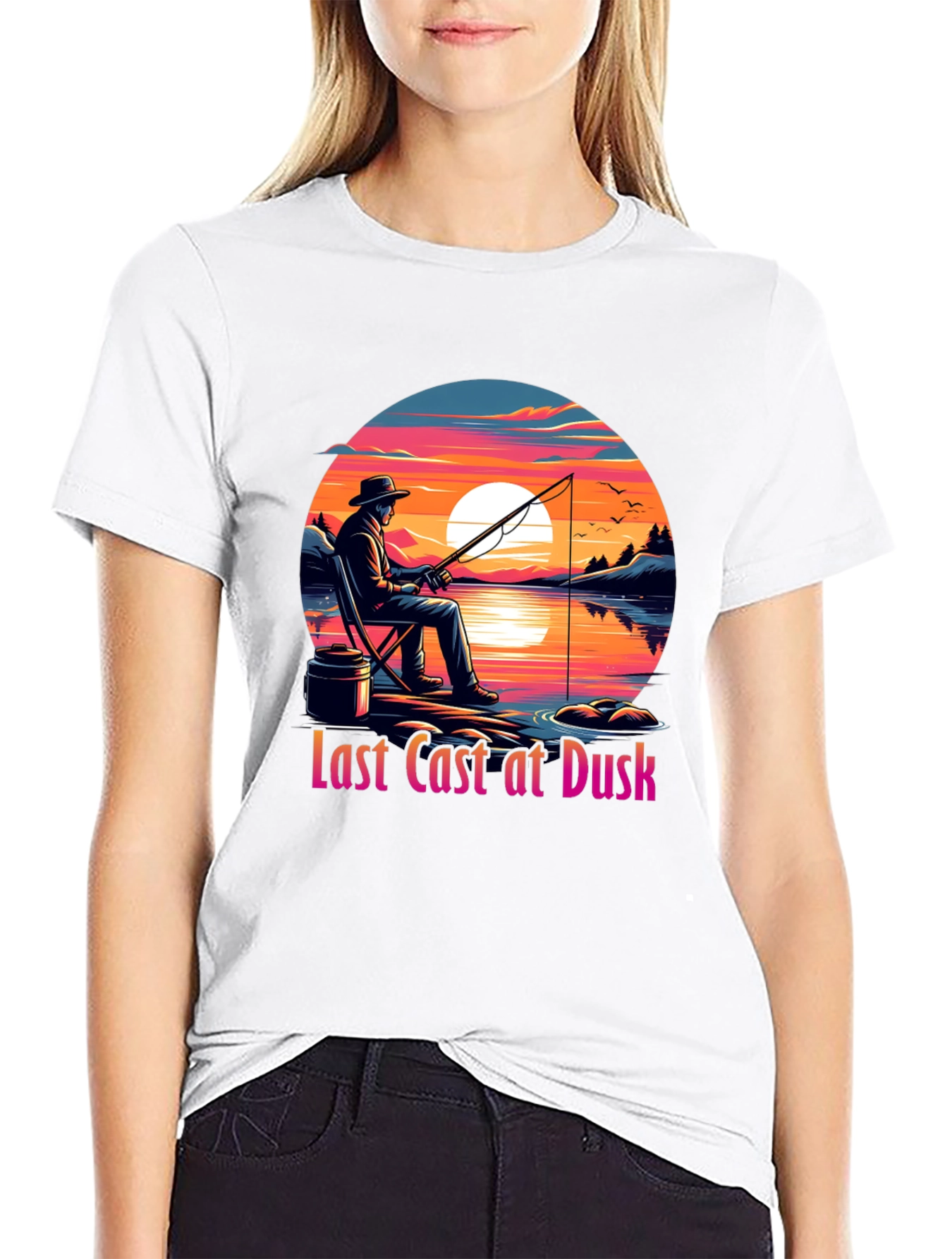 Last Cast at Dusk Graphic Tee