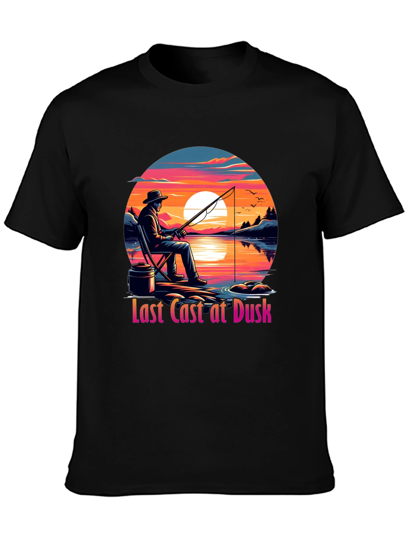 Last Cast at Dusk Graphic Tee