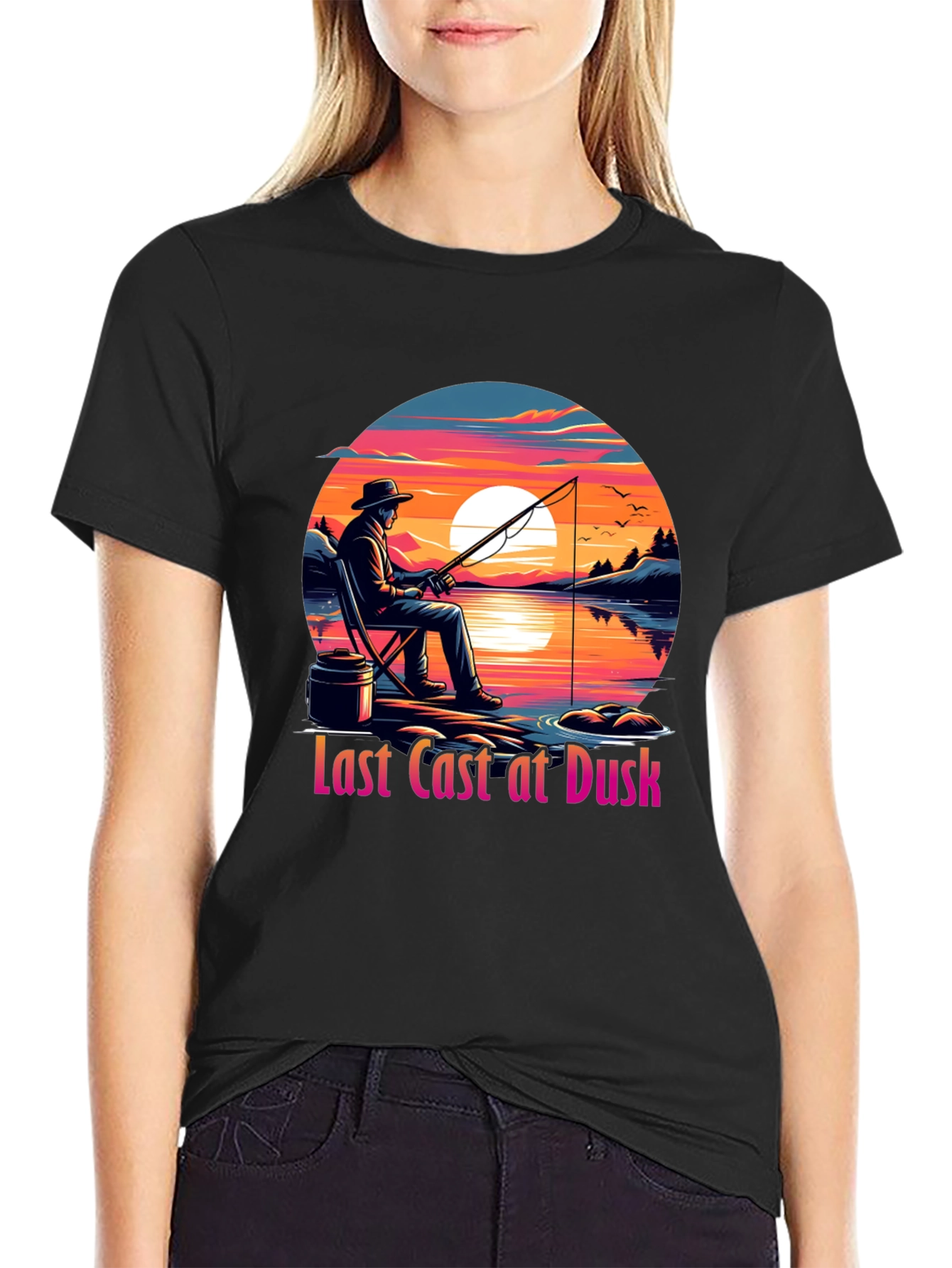 Last Cast at Dusk Graphic Tee