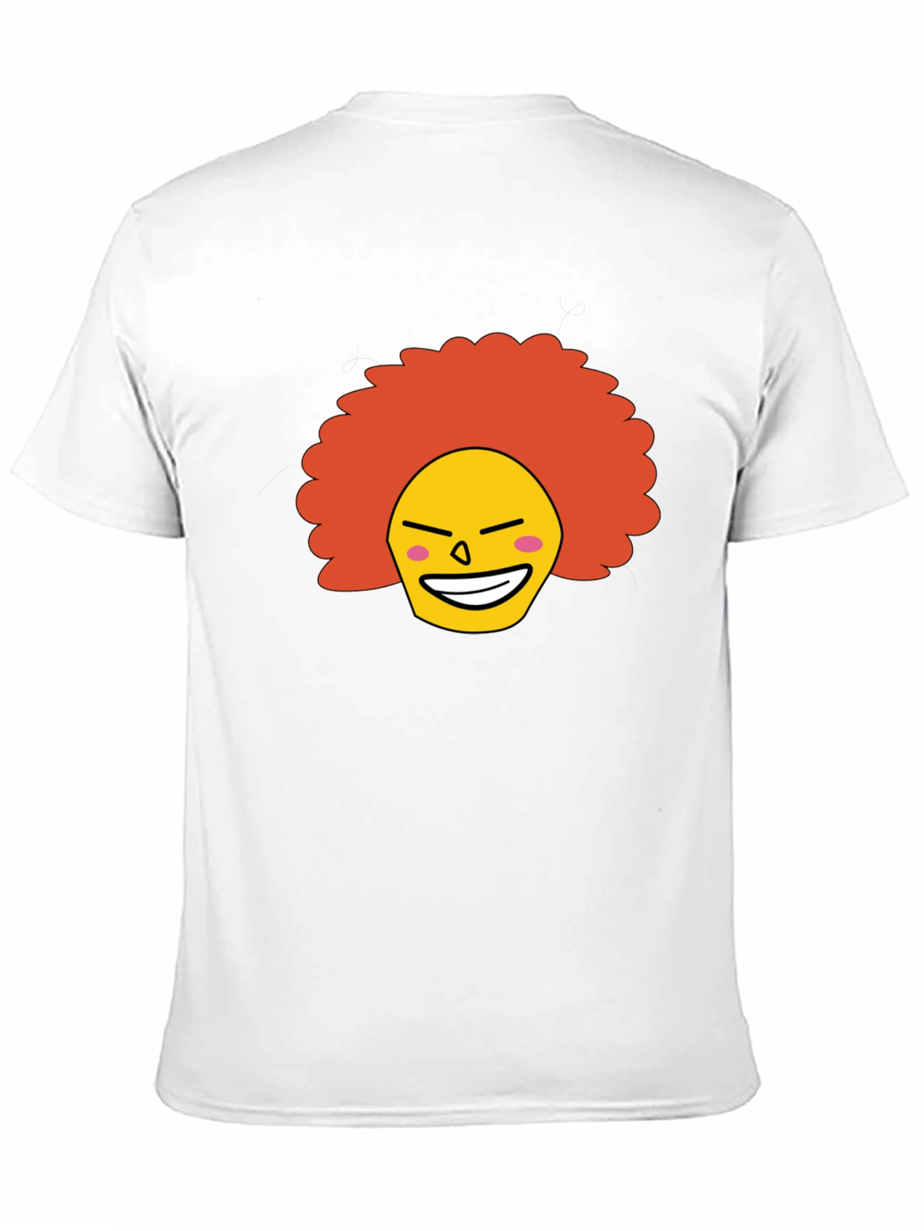 Funny Afro Clown Face Graphic T-Shirt