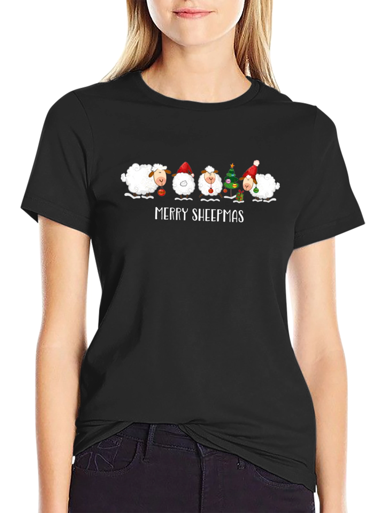 Merry Sheepmas Christmas T-Shirt