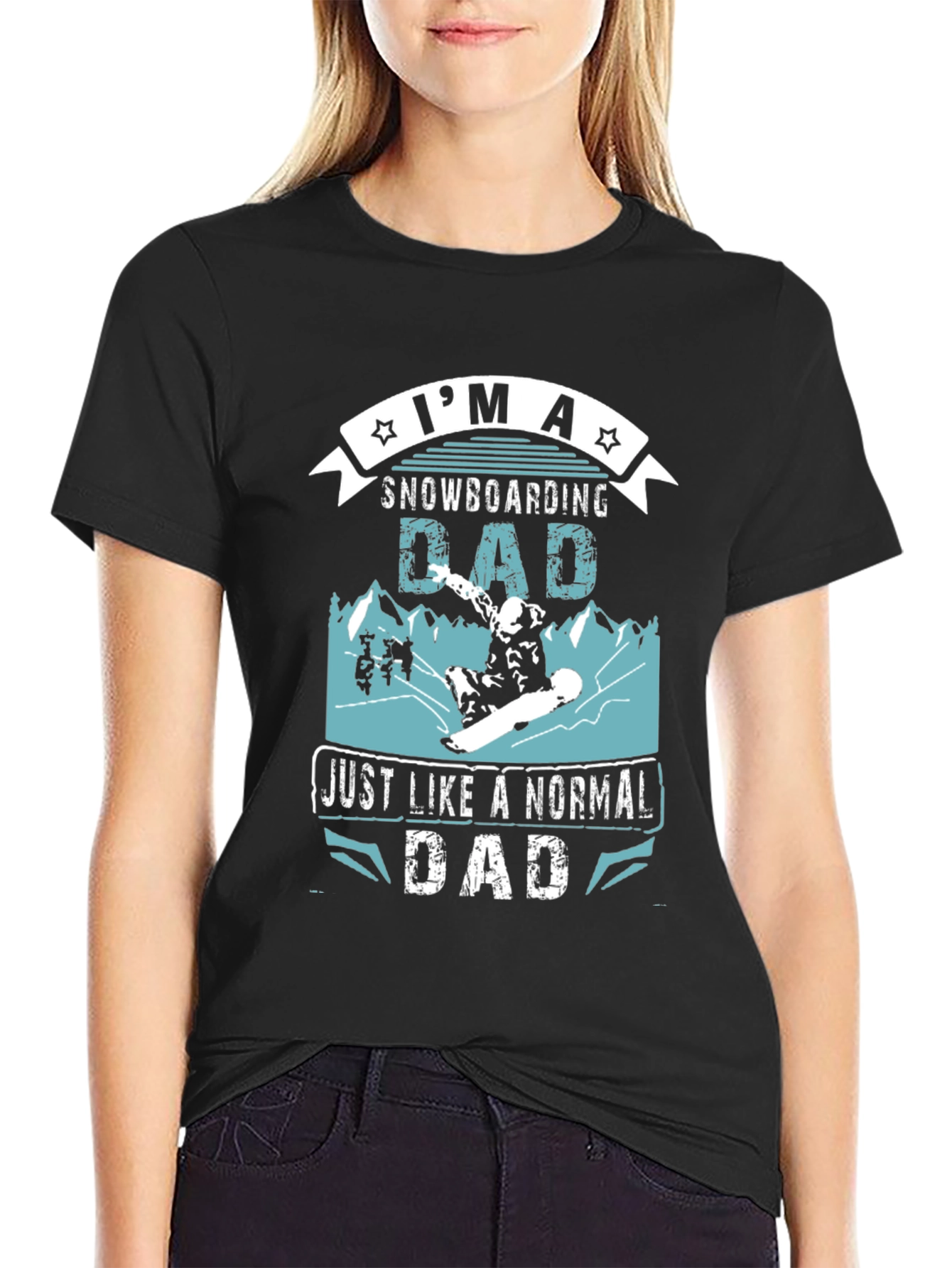 Snowboarding Dad T-Shirt - Cool Fathers Day Gift