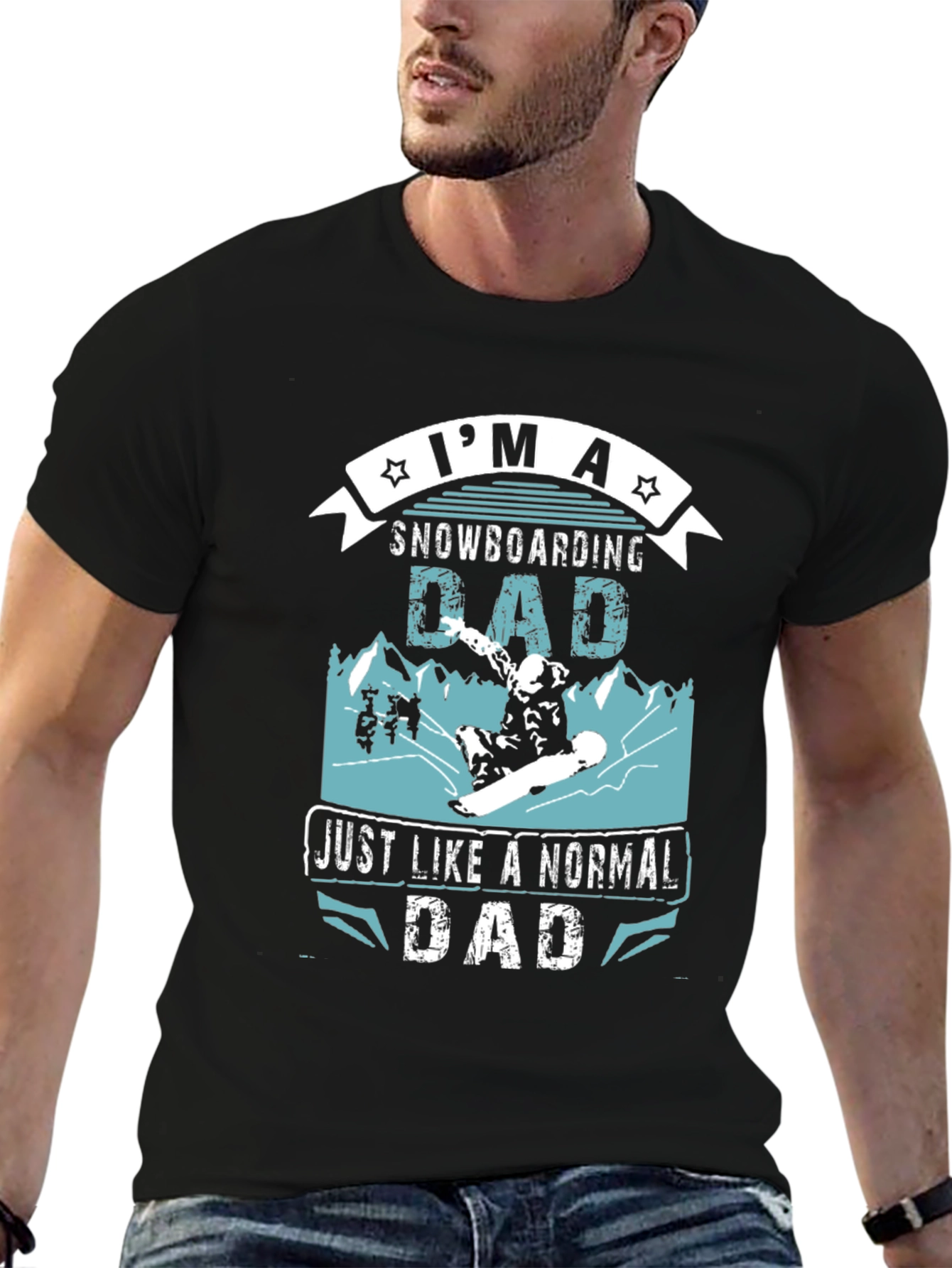 Snowboarding Dad T-Shirt - Cool Fathers Day Gift