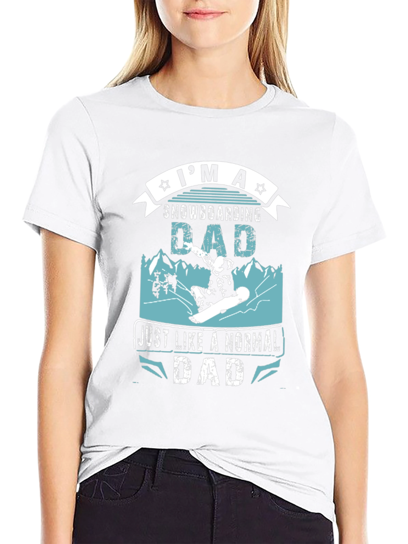 Snowboarding Dad T-Shirt - Cool Fathers Day Gift