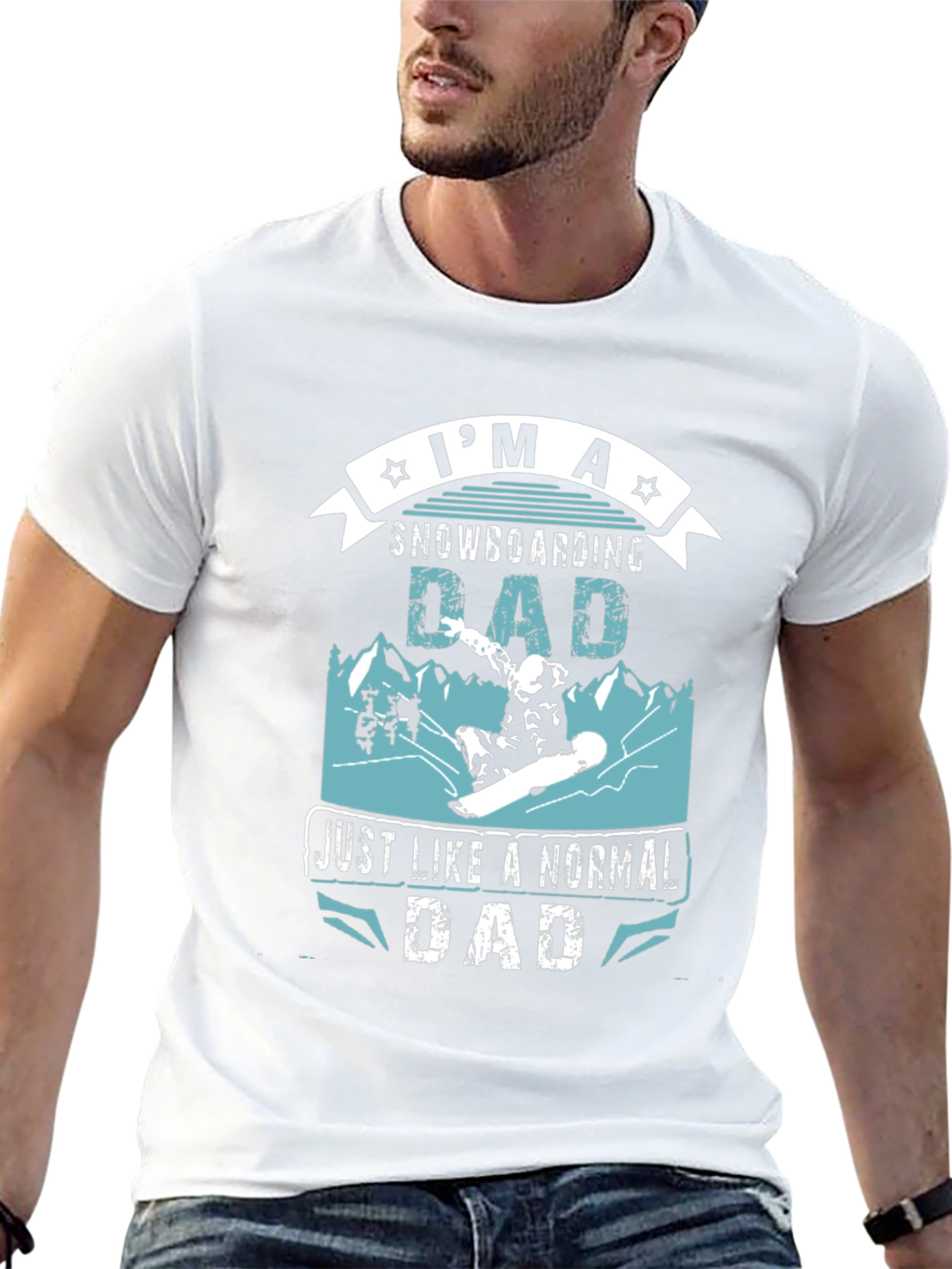 Snowboarding Dad T-Shirt - Cool Fathers Day Gift