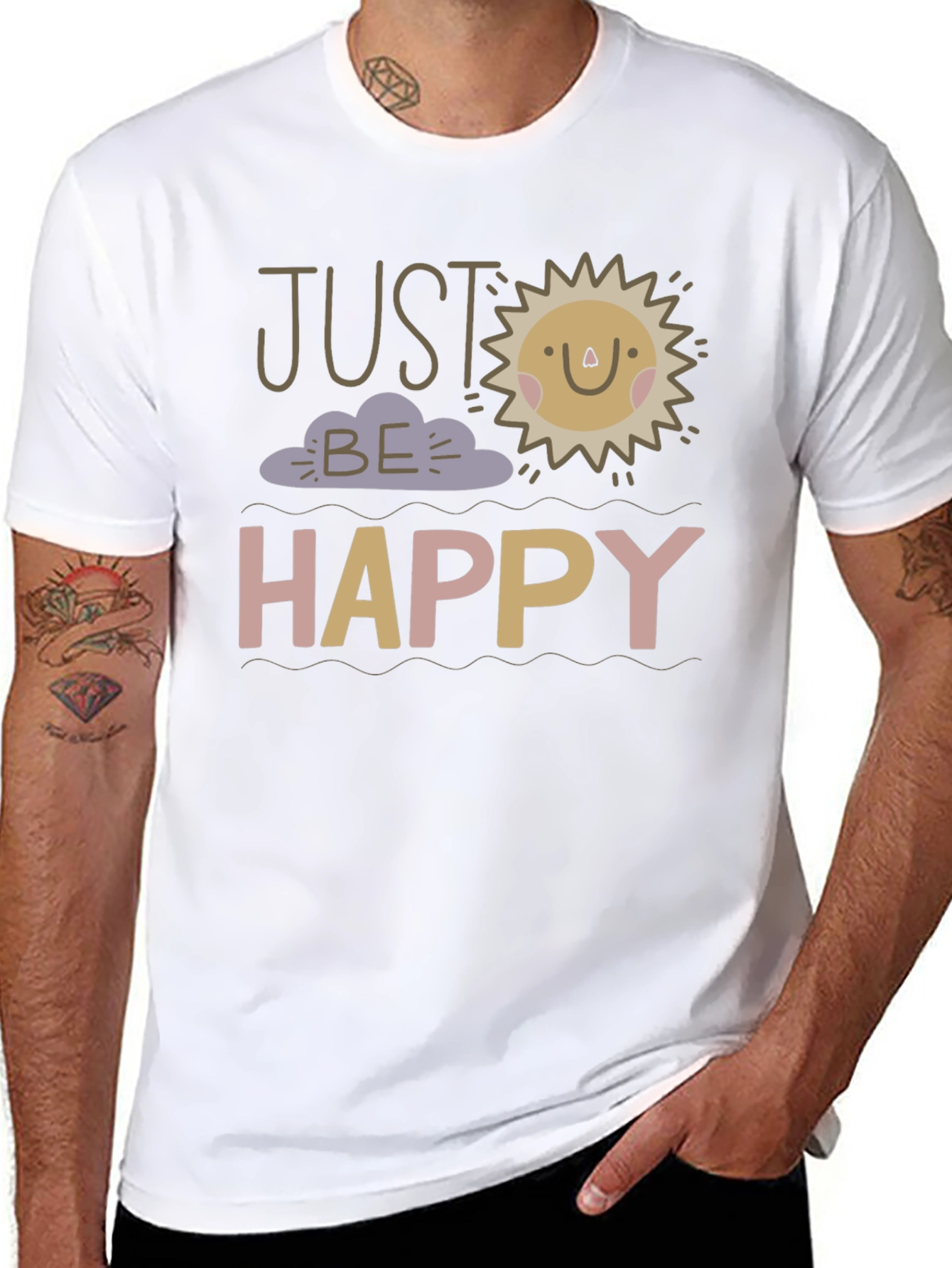 Just Be Happy Graphic Tee