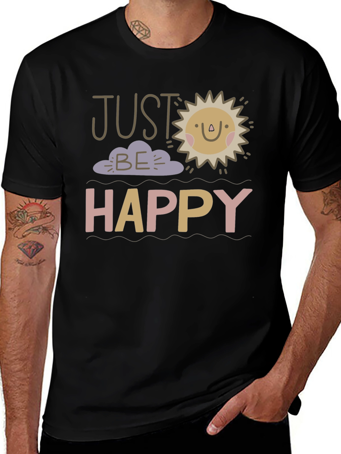 Just Be Happy Graphic Tee