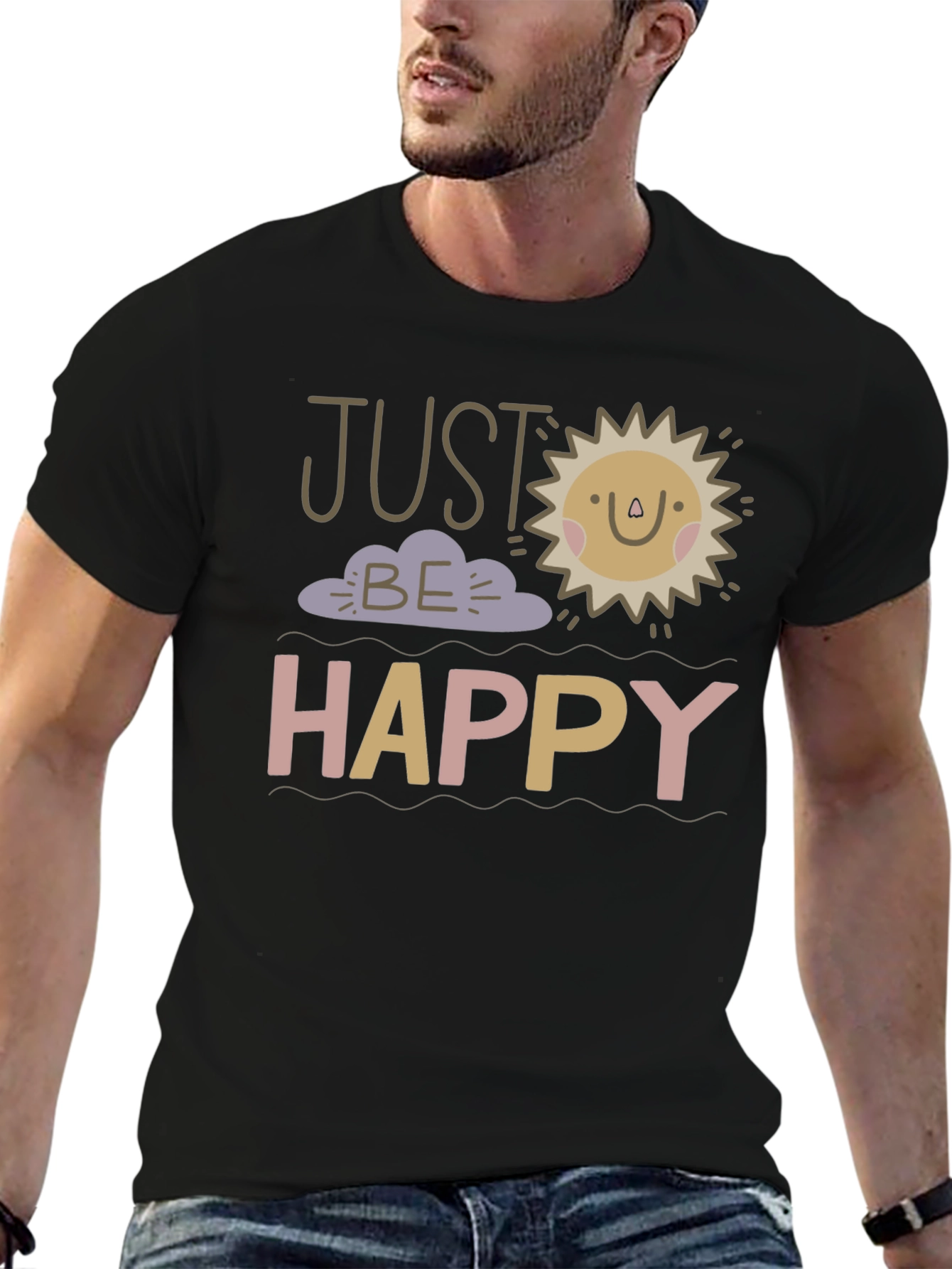 Just Be Happy Graphic Tee