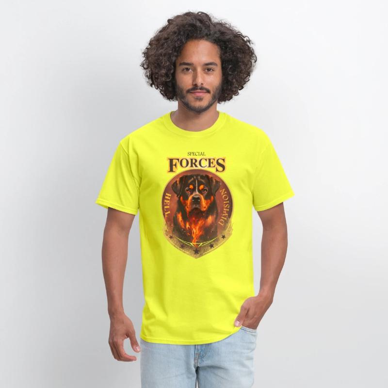 rottweiler special forces hell division tee