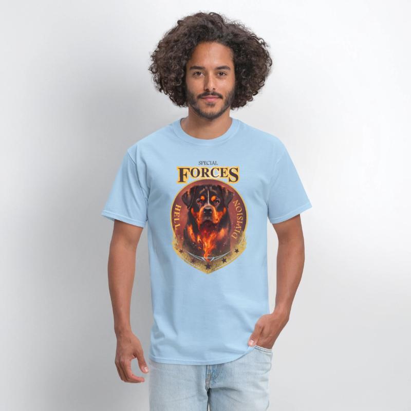 rottweiler special forces hell division tee