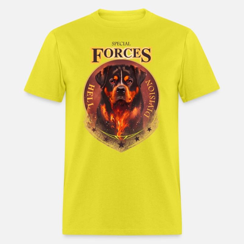 rottweiler special forces hell division tee