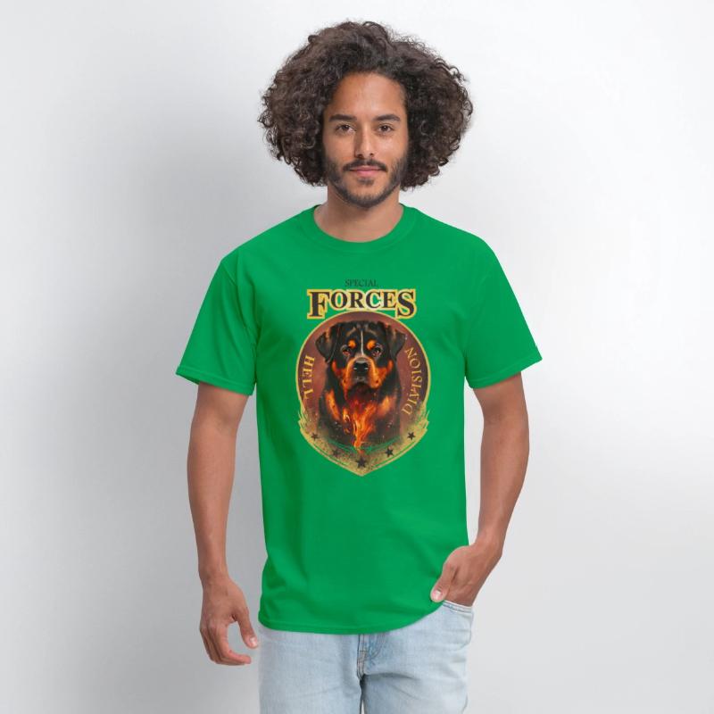 rottweiler special forces hell division tee