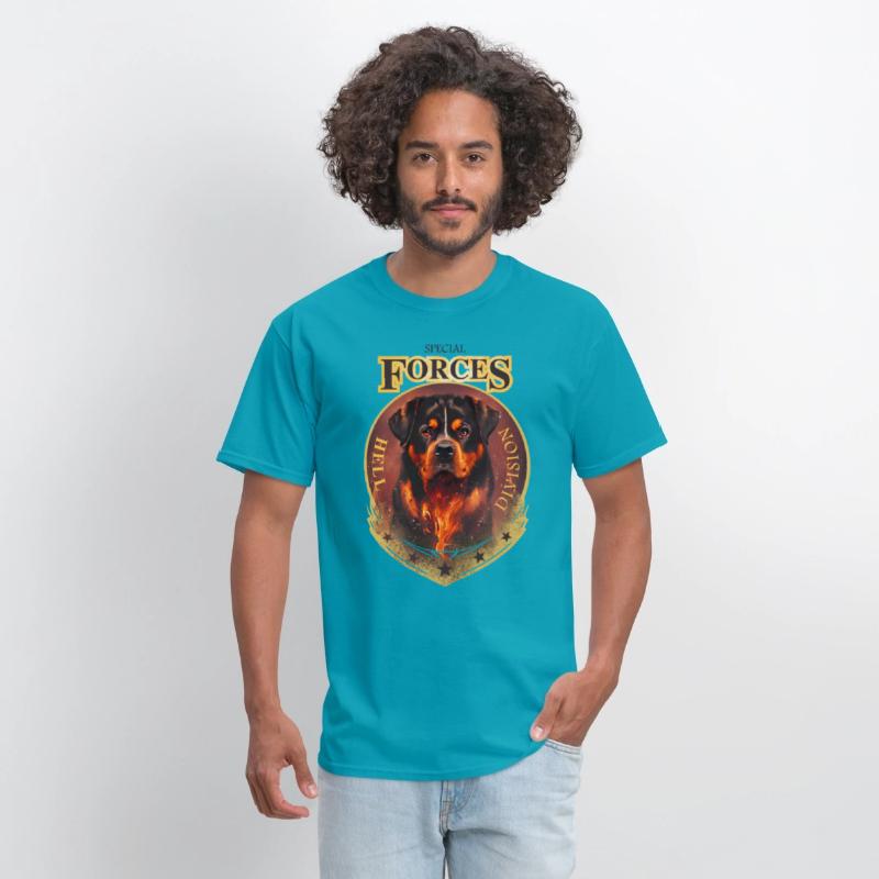 rottweiler special forces hell division tee