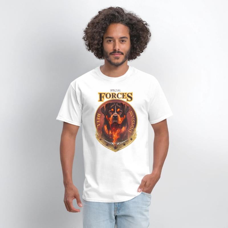 rottweiler special forces hell division tee