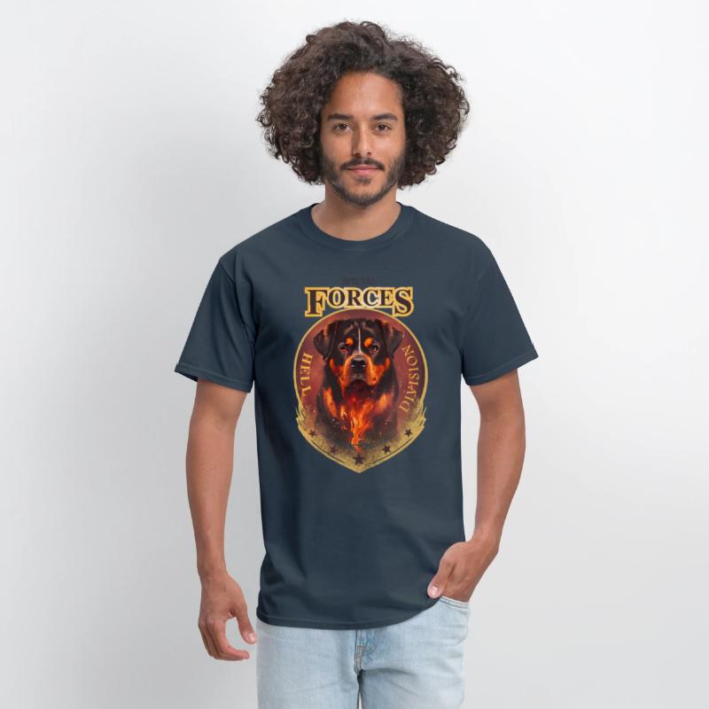 rottweiler special forces hell division tee
