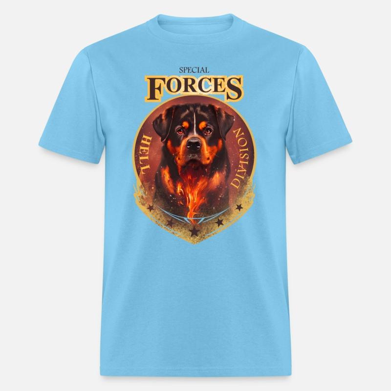 rottweiler special forces hell division tee