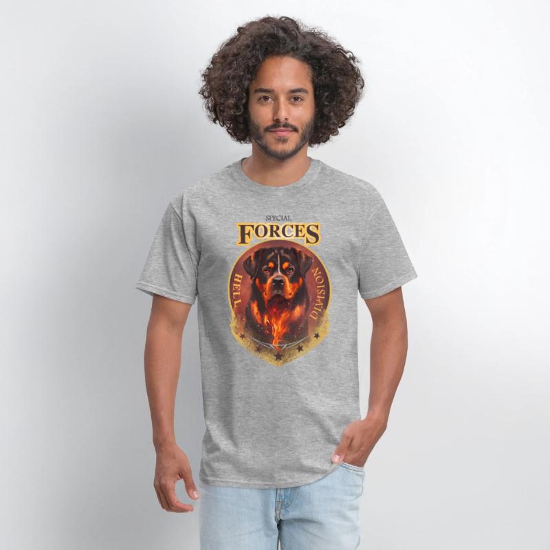 rottweiler special forces hell division tee