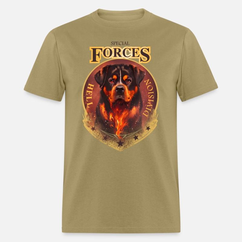 rottweiler special forces hell division tee