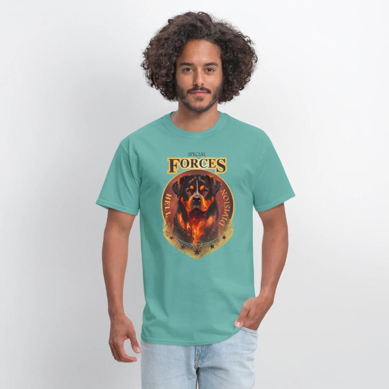 rottweiler special forces hell division tee