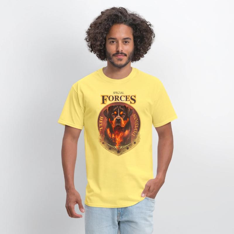 rottweiler special forces hell division tee