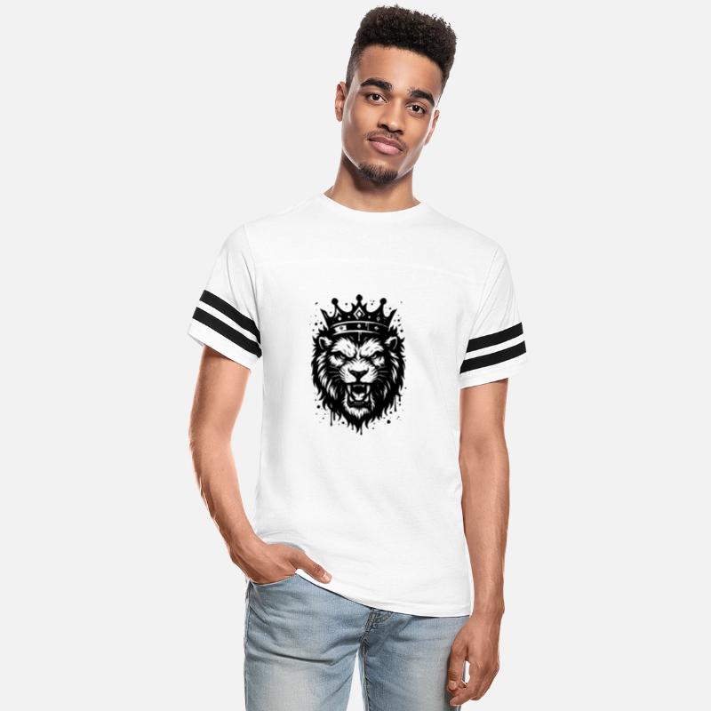 Royal Lion with Crown – Powerful Animal Motif