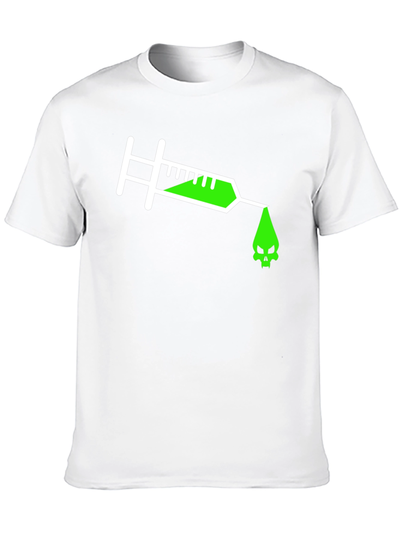 Toxic Injection Tee - Edgy Skull Graphic T-Shirt