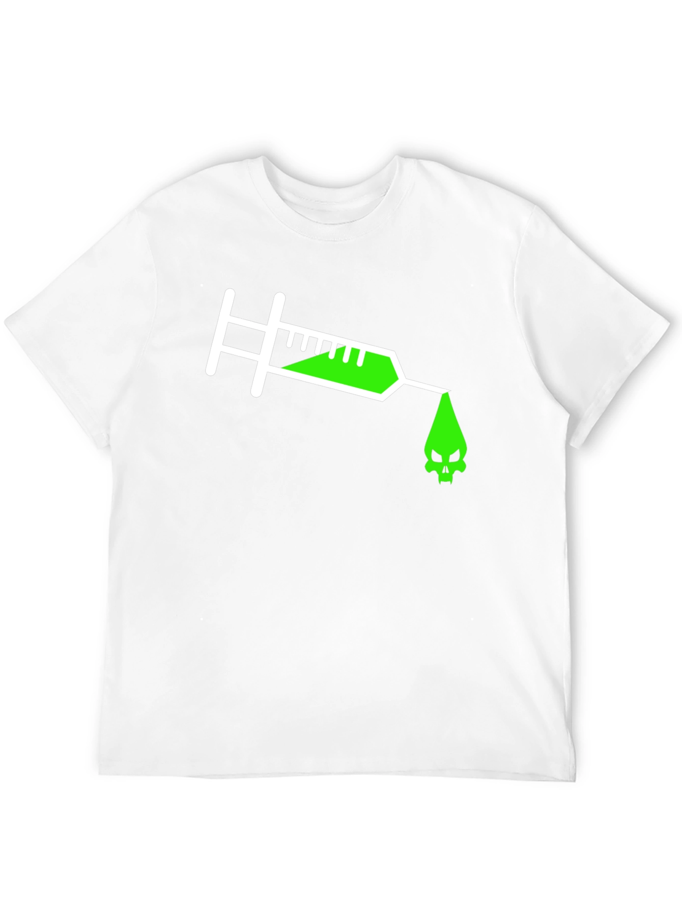 Toxic Injection Tee - Edgy Skull Graphic T-Shirt