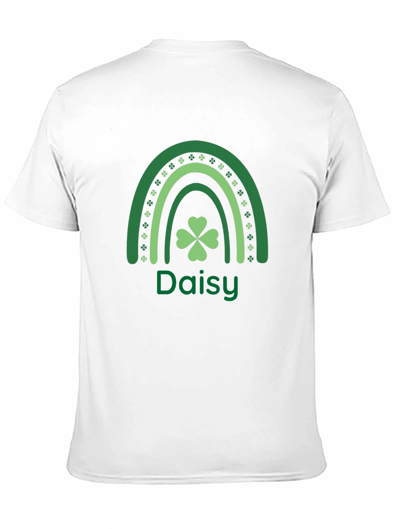 St. Patricks Day Daisy Shamrock Rainbow T-Shirt
