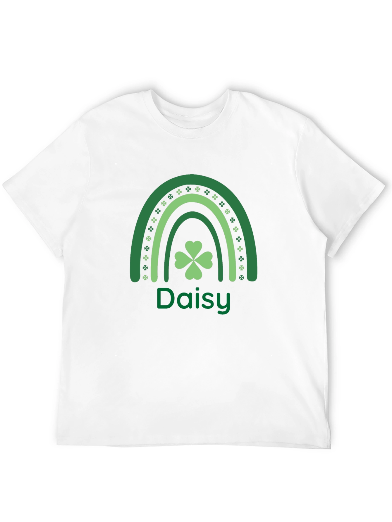 St. Patricks Day Daisy Shamrock Rainbow T-Shirt