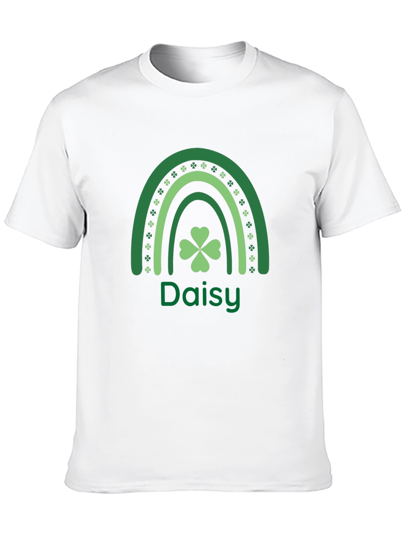 St. Patricks Day Daisy Shamrock Rainbow T-Shirt