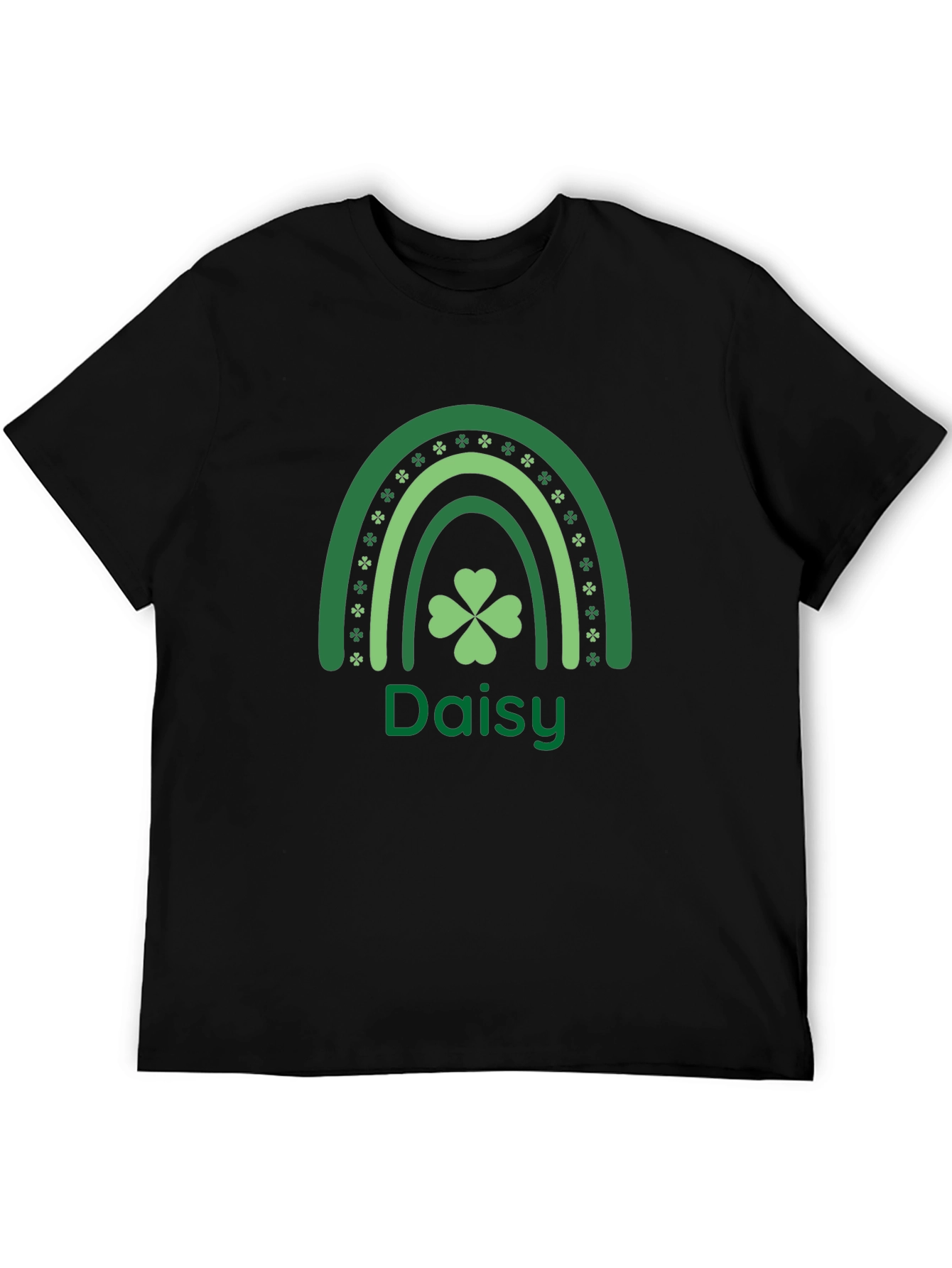 St. Patricks Day Daisy Shamrock Rainbow T-Shirt