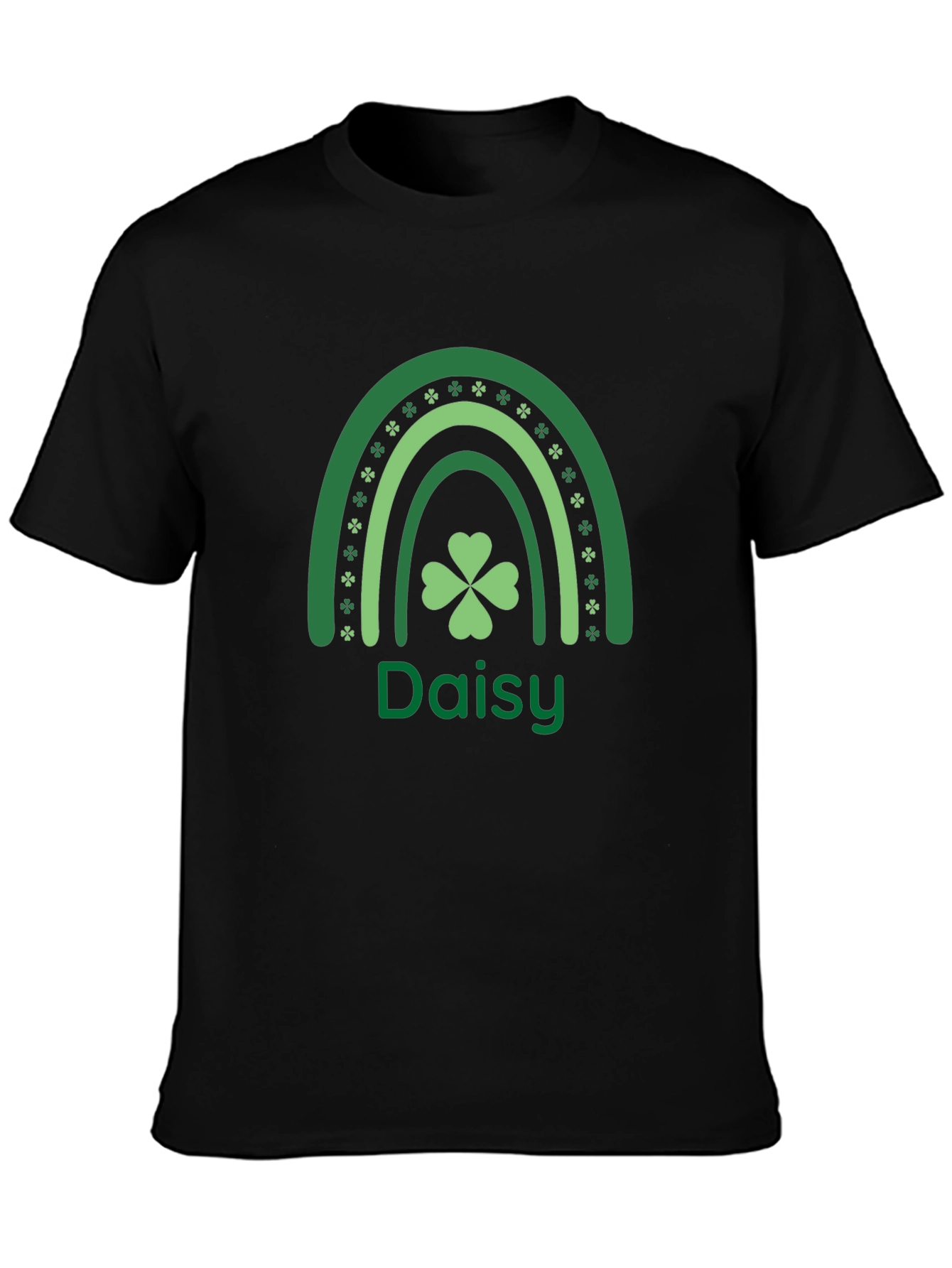 St. Patricks Day Daisy Shamrock Rainbow T-Shirt