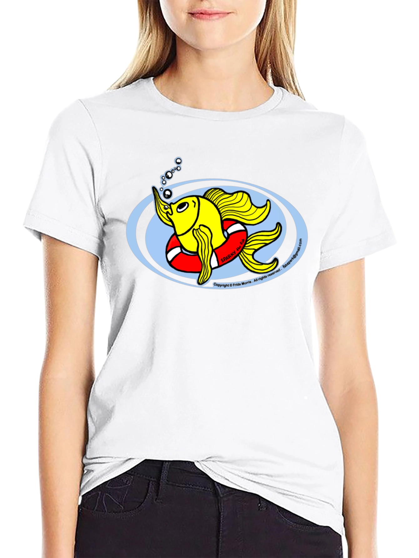 Sparky the Sea Fish Graphic T-Shirt