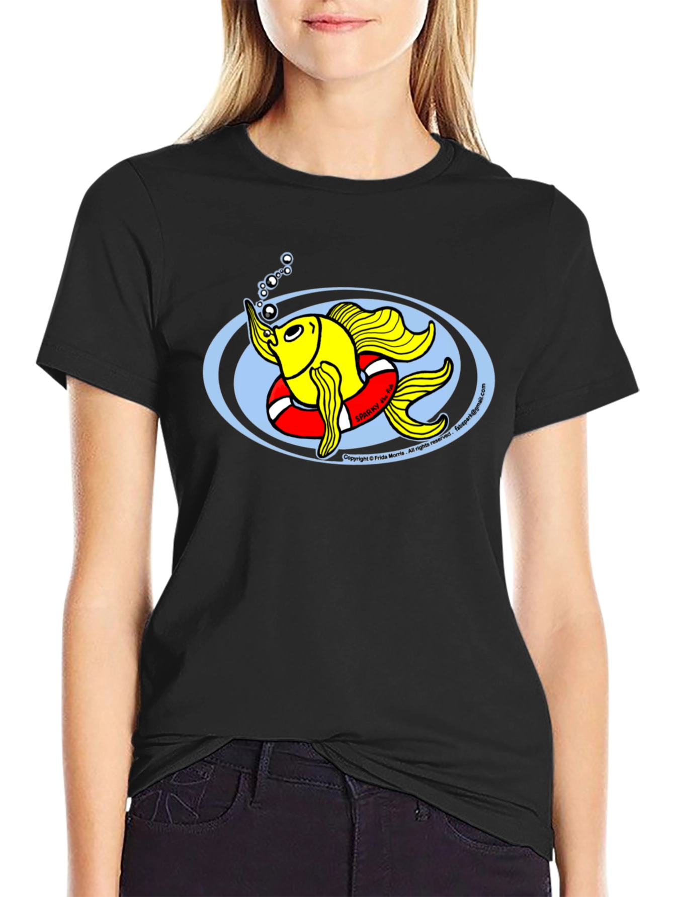 Sparky the Sea Fish Graphic T-Shirt