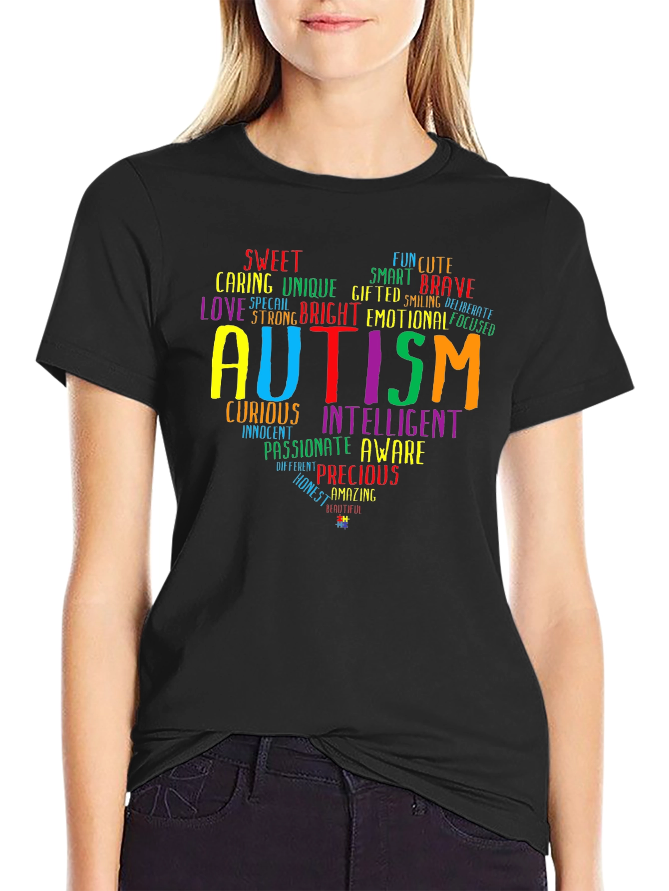 Autism Awareness Heart T-Shirt