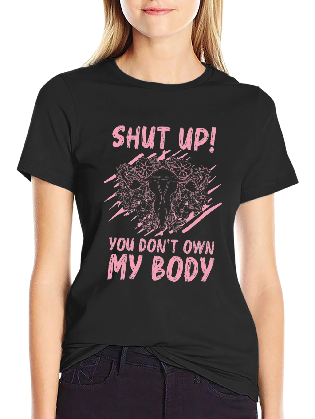 Feminist Uterus Graphic T-Shirt - Pro Choice Tee