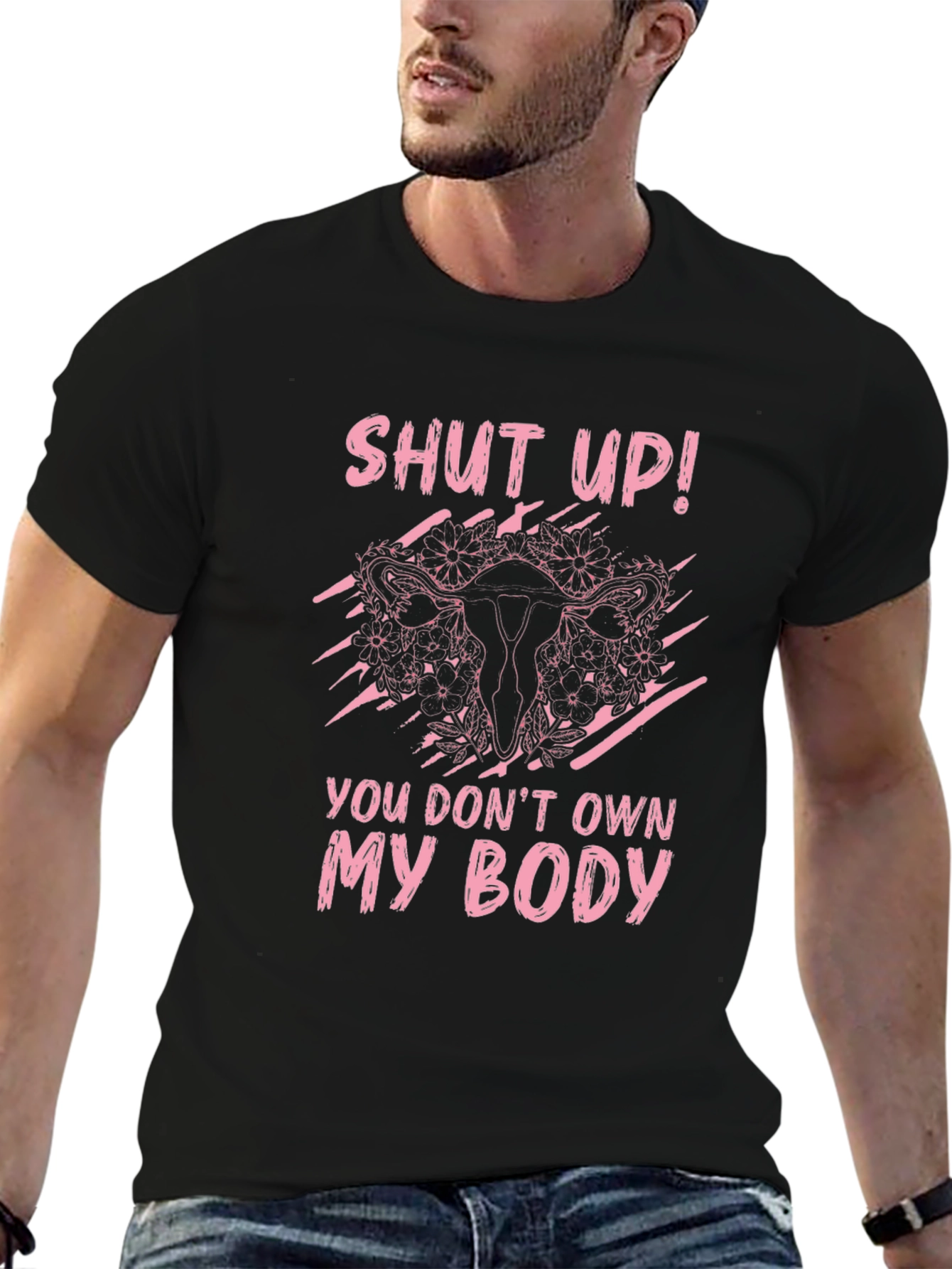 Feminist Uterus Graphic T-Shirt - Pro Choice Tee