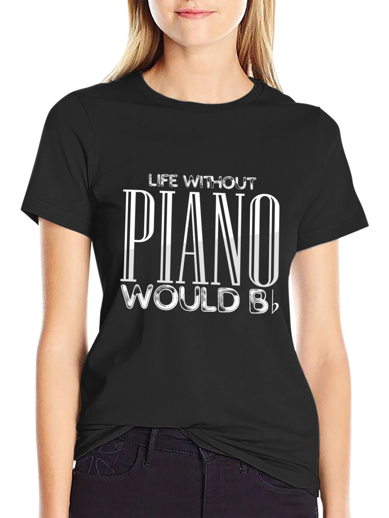 Piano Lovers Black T-Shirt - Music Humor Apparel