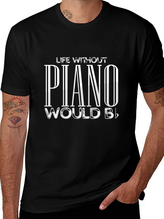 Piano Lovers Black T-Shirt - Music Humor Apparel